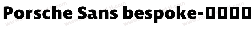 Porsche Sans bespoke字体转换